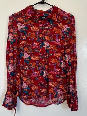 Maeve Peacock Bonsai Maximalist Blouse